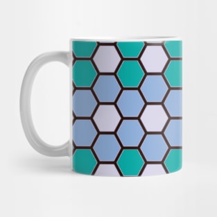 Beehive Hexagon Pattern All Over Design 2 Mug